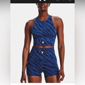 NWT PROJECT ROCK “ fitted high rise shorty” size M